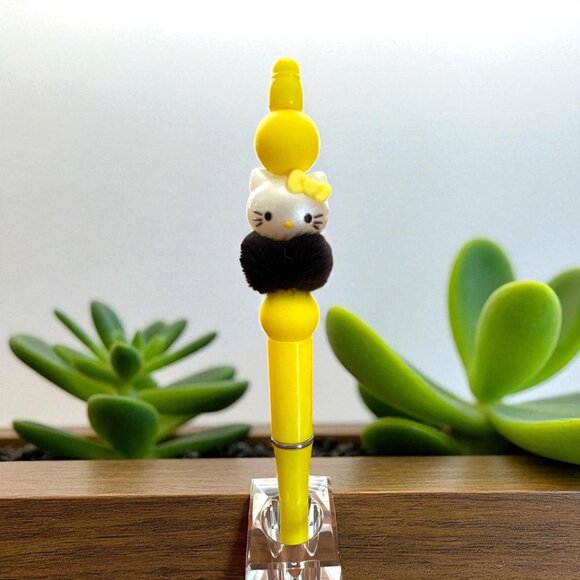 Beaded Pen-Kitty Theme - Picture 1 of 1